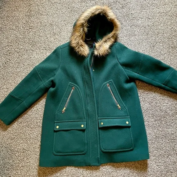 I. Crew women’s stadium wool coat - Picture 2 of 3